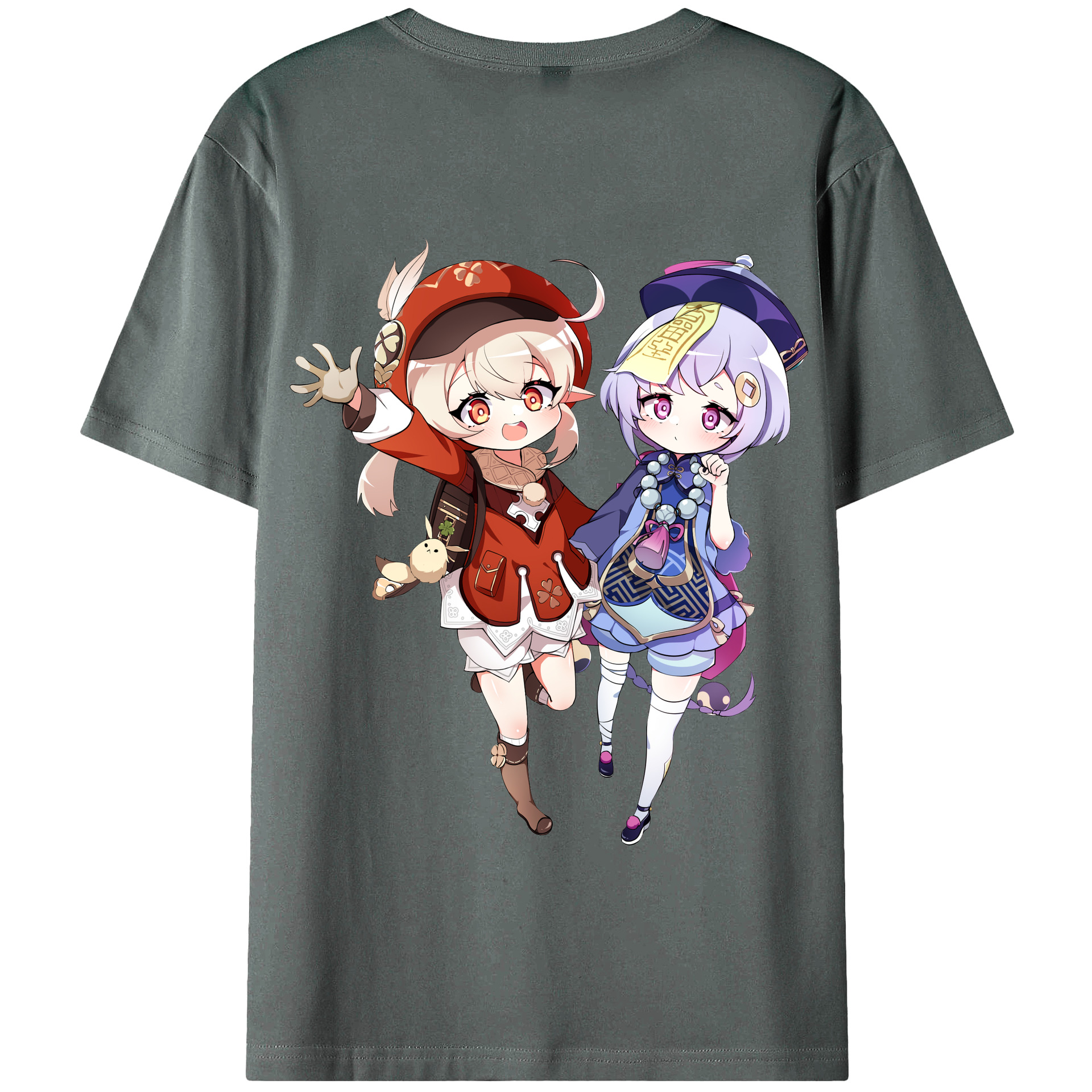げんし神 七七 なな  genshin Nana 綿100％半袖Tシャツ（背面プリント）